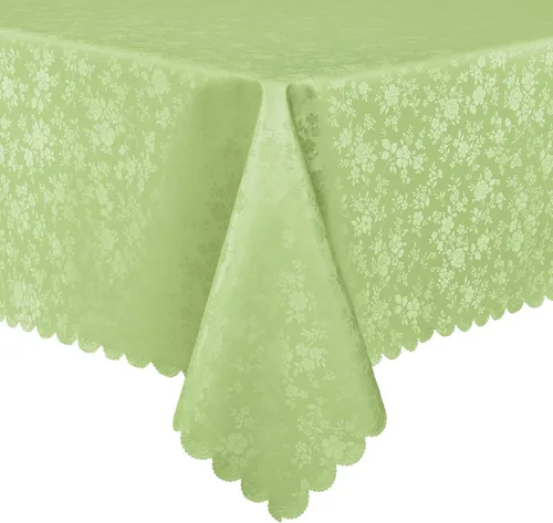 Miniatura 83 de Smiry Mantel cuadrado, mantel de vinilo resistente al agua, lavable, para cocina y comedor (azul bebé, 54 x 54 pulgadas)