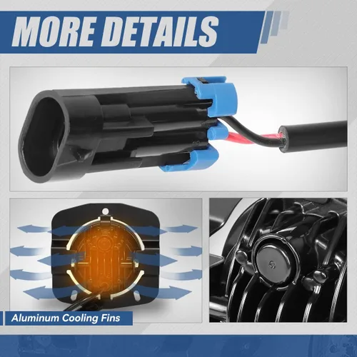 Miniatura 6 de Auto Dynasty Proyector LED completo antiniebla compatible con Kenworth T680 2011-2024, luces antiniebla de conducción de parachoques delantero, lado