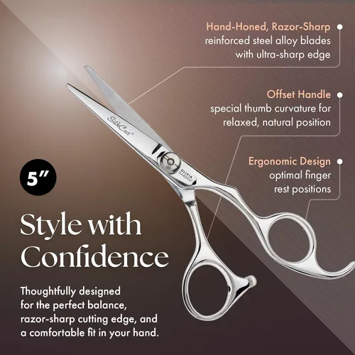 Miniatura 3 de Olivia Garden SilkCut - Cizalla profesional para peluquería y estuche más fino