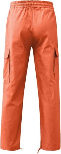 Miniatura 73 de Pantalones deportivos para hombre, pantalones de otoño e invierno y sólidos para hombres y hombres, cómodos con múltiples bolsillos