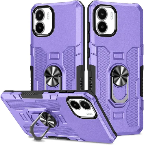 Miniatura 16 de Funda para Xiaomi Redmi Note 12 Pro 5G/Xiaomi Poco X5 Pro 5G Metal CD Patrón Anillo Titular Funda Teléfono Móvil Funda Protectora Anti-Caída Negro