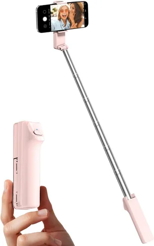 Viozon Palo Selfie Portátil, Tubo Extensible Ligero de Acero Inoxidable, Palo Selfie Compacto Todo en Uno con Control Remoto Inalámbrico Compatible