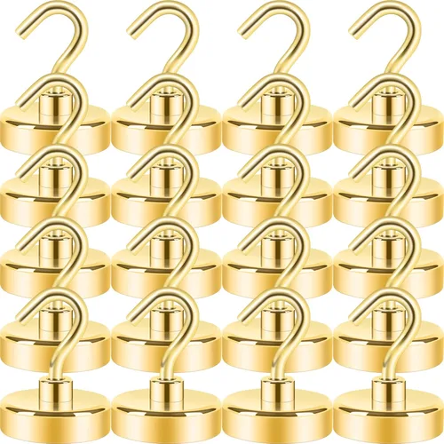 Miniatura 9 de Neosmuk Ganchos magnéticos, esenciales para cruceros, más de 32 libras, ganchos magnéticos resistentes para cabinas de cruceros, refrigerador