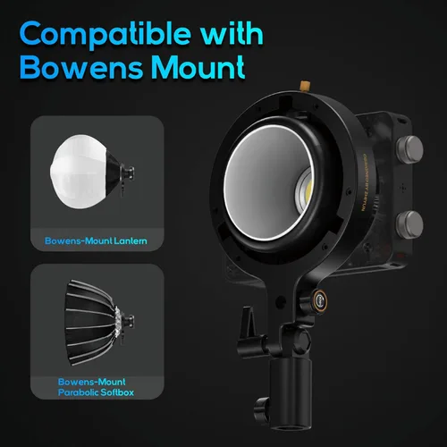 Miniatura 6 de Zhiyun MOLUS X100 Combo V2 versión mejorada LED de luz de video [oficial], portátil de 100 W, 2700 K-6500 K, CRI 95+ TLCI 97+, control de brillo