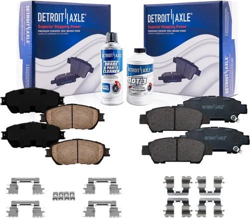 Miniatura 27 de Detroit Axle - Kit de freno trasero para Toyota Camry 2012-2017, Avalon Lexus ES300h ES350 2013-2018, repuesto de pastillas de freno de cerámica