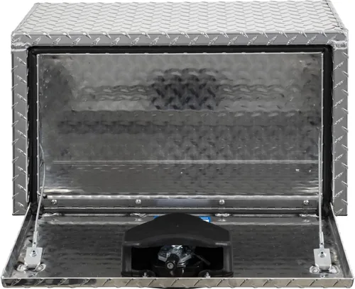 Miniatura 7 de Buyers Products 1705148 - Caja de camión de aluminio diamantado para debajo de la carrocería con pestillo de mango en T, 14 x 12 x 16 pulgadas