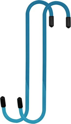 4LIFETIMELINES Ganchos de pinza de freno, acero duradero, recubiertos en polvo azul con puntas de goma, para trabajo automotriz en eje de freno y