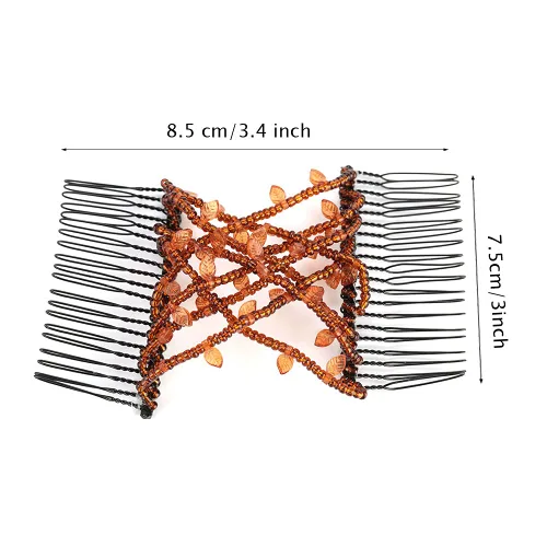 Miniatura 4 de Pinza para el cabello con perlas, peine elástico, pinzas para el cabello mágicos, peines de pelo perlas, peines elásticos para el cabello, pinzas