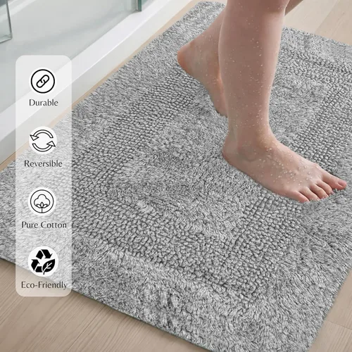 Miniatura 6 de Alfombra de baño diferente Gris claro