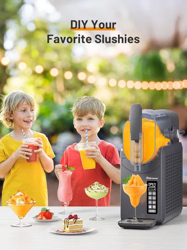 Miniatura 8 de RELEXNOW Máquina de granizado para el hogar, 6 programas preestablecidos, frappés de servicio suave, batidos, margaritas y bebidas congeladas,