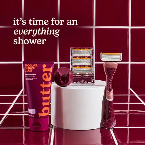 Miniatura 8 de Dollar Shave Club Para mujeres Paquete de 2 mantequilla de afeitar Santal de cachemira (6 onzas líquidas) Crema de afeitar translúcida