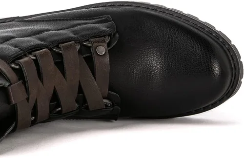 Miniatura 6 de GLOBALWIN Women's Combat Boots Lace Up Boots For Women Ankle Booties For Women Low Heel