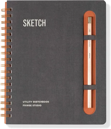 Miniatura 7 de Fringe Studio - Cuaderno de bocetos en espiral de tapa dura, diseño botánico, 80 hojas perforadas, 11 x 9 pulgadas, colección Megan Galante Botanica