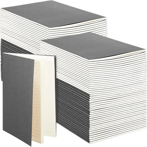 Miniatura 7 de Mimorou 100 piezas de cuadernos diarios a granel - Cuadernos kraft de tapa blanda A5 pequeños de 5.5 pulgadas x 8.3 pulgadas con 60 páginas 30 hojas