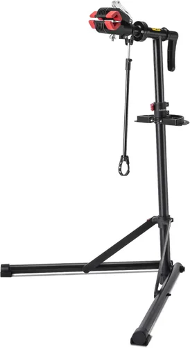 CXWXC Soporte de reparación de bicicletas para mantenimiento de bicicletas, hasta 66.1 lbs, altura ajustable, plegable y giratorio de 360° para MTB,