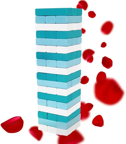 Miniatura 6 de 1step2dream Juego de torre de apilamiento español Juego de bloques bilingües para niños y adultos Perfecto para la familia, aula 54 comandos