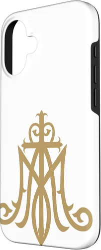 Miniatura 2 de Funda católica con monograma para iPhone 16 Virgin Mary Insignia Ave Maria