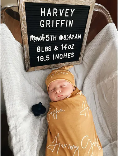 Miniatura 14 de Manta personalizada con nombre para bebés recién nacidos, mantas de bebé personalizadas para niños con nombre, mantas de bebé recién nacido, mantas