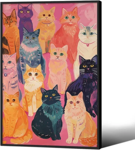 Miniatura 22 de Póster de pintura al óleo colorida de ventana abierta, arte de pared abstracto impresionista famoso y moderno, impresiones de lienzo estético
