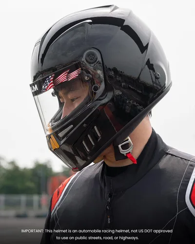Miniatura 7 de ILM Snell SA2020 Casco de carreras de auto de cara completa con fibra de vidrio ligera para hombres y mujeres adultos Modelo 890
