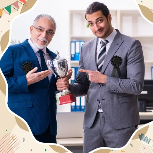 Miniatura 5 de Cinta de premio en blanco de 12 piezas, premio de premio de 1er lugar, medalla de roseta, cinta de participación de reconocimiento de victoria
