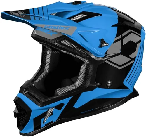 Miniatura 4 de Castle X CX200 - Casco de moto Sector (Negro - Pequeño)