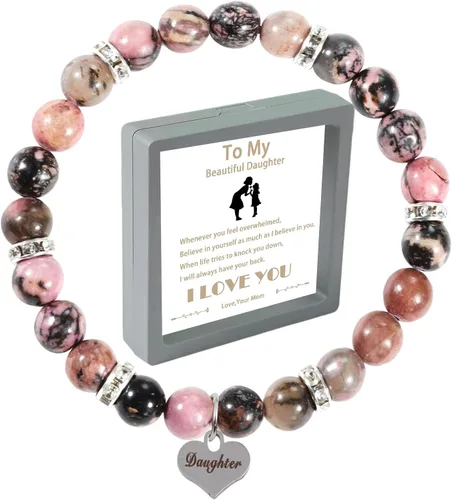 Junyovin Pulsera de regalo para mujeres, mamá, esposa, hermana, novia, hija, cumpleaños, Acción de Gracias, Navidad, Año Nuevo, Día de la Madre, San
