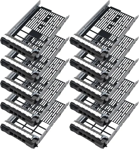 Miniatura 9 de Paquete de 2 bandejas de disco duro KG1CH 0KG1CH HDD Caddy 3.5 Soporte de disco duro Bandeja SSD compatible con Dell PowerEdge R430 R530 R630 R730
