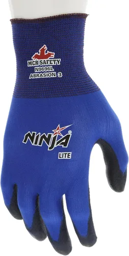 Miniatura 2 de MCR Safety® ® Lite - Guantes grandes, azul/negro, 12/par - 1 unidad