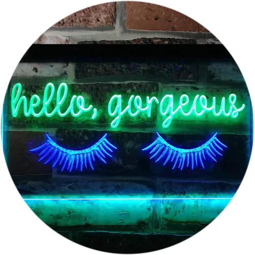 Miniatura 13 de ADVPRO Hello Gorgeous - Letrero de neón LED de doble color, blanco y morado, 16 x 12 pulgadas, st6s43-i3178-wp
