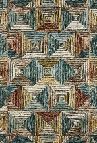 Miniatura 13 de Loloi II Spectrum Collection SPE-03 Charcoal/Multi 2'-3" x 3'-9" Accent Rug