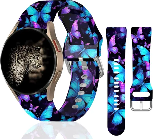 Miniatura 13 de Correas deportivas de silicona de 0.787 in compatibles con Galaxy Watch 6/Watch 5/Galaxy Watch 4 1.575 in 1.732 in/Classic 1.654 in 1.811 in/Watch 3