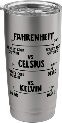 Fahrenheit vs Celsius vs Kelvin Stainless Steel Insulated Tumbler