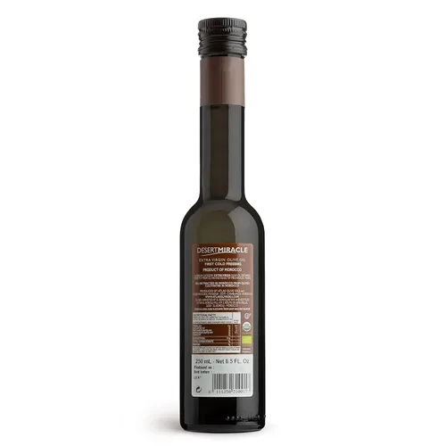 Miniatura 2 de DESERTMIRACLE Aceite de oliva marroquí rico en polifenoles prensado en frío, aceite de oliva orgánico extra virgen con altos polifenoles, primer