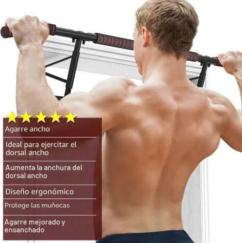 Miniatura 3 de AmazeFan Barra de Dominadas para Puerta con Agarre Ergonómico - Marco de Dominadas de Fitness para Ejercicio de Gimnasio en Casa - Agarre