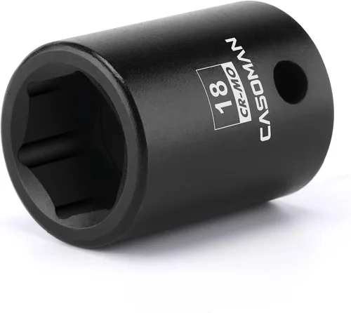 Miniatura 11 de CASOMAN Enchufe de impacto de 6 PT de 1/2" x 1.378 in de profundidad, CR-MO, 1/2 pulgada de transmisión de 6 puntos para una fácil extracción