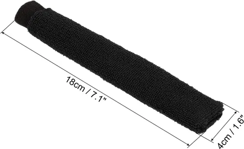 Miniatura 2 de PATIKIL Cotton Feeling Badminton Towel Grip Nylon Tennis Racket Overgrip Racquet Grip Hand Glue Anti-Skid Sweatband for Golf Bike Handle Negro