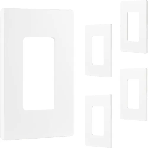 Miniatura 8 de Power Gear Double Rocker Screwless Wall Plate Cover