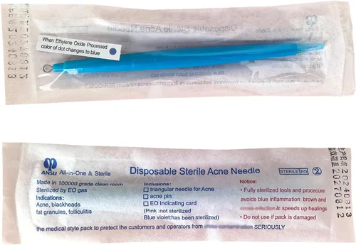 Miniatura 2 de Paquete de 2 herramientas desechables estériles para eliminar el acné, herramienta segura para eliminar espinillas, herramienta de extracción