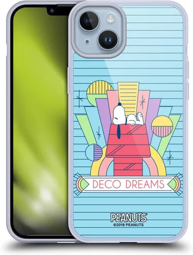 Miniatura 128 de Head Case Designs Snoopy Deco Dreams - Funda de gel suave con licencia oficial de Peanuts Blue Pattern compatible con Apple iPhone 7 Plus/iPhone 8