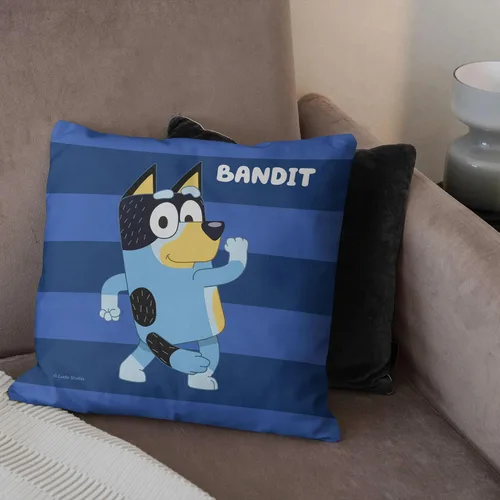 Miniatura 2 de Northwest Almohada Bluey, 18" x 18", Roll Call Bandit