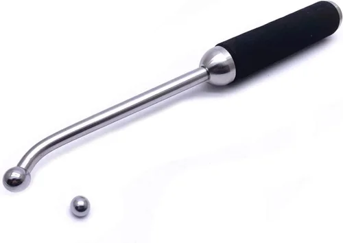Miniatura 2 de Jiayouy Herramientas de eliminación de abolladuras de tubo de válvula de pistón de trompeta Martillo de abolladura de aluminio con cabeza de bola