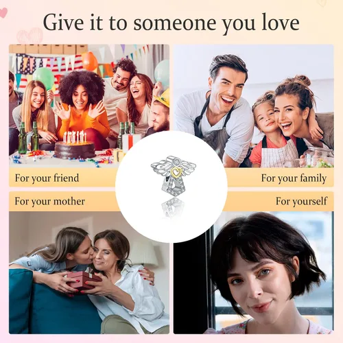 Miniatura 6 de Annmors Snowflake Charms for Woman-925 Sterling Silver Dangle Pendant Cubic Zirconia BeadGirl Jewelry Beads Gifts for Women BraceletNecklace