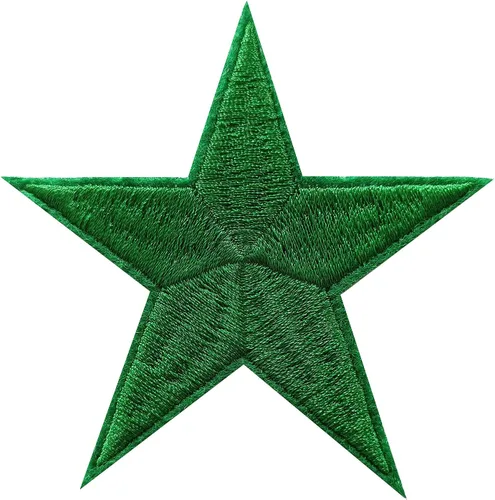 Miniatura 13 de 5 parches para planchar con estrellas negras, parches bordados para ropa, chaquetas, sombreros, mochilas, jeans (3.2 pulgadas)