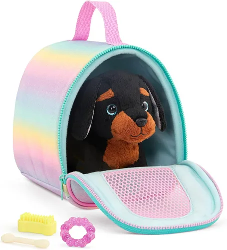 Miniatura 7 de Glitter Girls Accesorios para muñecas de 14 pulgadas - Perro de peluche y transportador - Accesorios para muñecas - Teckel Puppy 3+ años - Juego