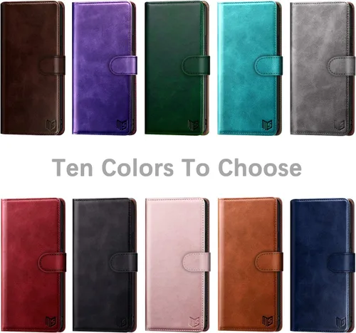 Miniatura 3 de SUANPOT Funda de piel tipo cartera para Samsung Galaxy S20 FE con bloqueo RFID, tarjetero de crédito, libro de folio con tapa de PU para S20FE 5G