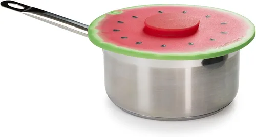 Miniatura 4 de Charles Viancin - Tapa de silicona sandía para almacenamiento de alimentos y cocción - 8 pulgadas - Sellado hermético en cualquier superficie lisa