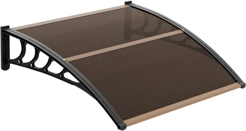 Miniatura 17 de VINGLI Toldo para Ventana Toldo para Puerta Exterior, 30" x 40" Toldos para Puertas Cubierta de Policarbonato Toldo para Puerta de Patio Protección