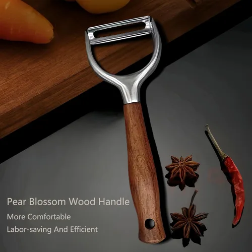 Miniatura 7 de Pelador profesional de verduras, peladores para cocina, hoja duradera de acero inoxidable 304 ultra afilado, pelador rápido de manzana, zanahoria