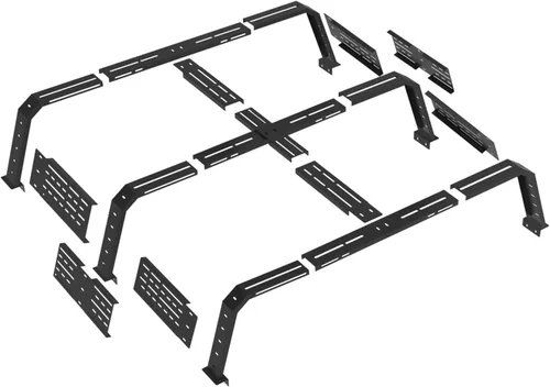 Miniatura 9 de Hooke Road - Portaequipaje de plataforma de 18.8" de alto para camiones de tamaño completo con rieles de cama - Compatible con Toyota 07-23 Tundra
